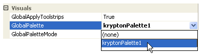 Figure 3 - KryptonManager GlobalPalette property