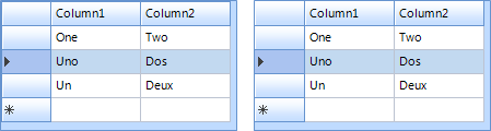 Figure 3 - HideOuterBorders = False & True