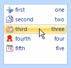 Figure 3 – Items collection containing KryptonListItem instances