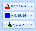 Figure 1 – SelectedColor and EmptyBorderColor Properties